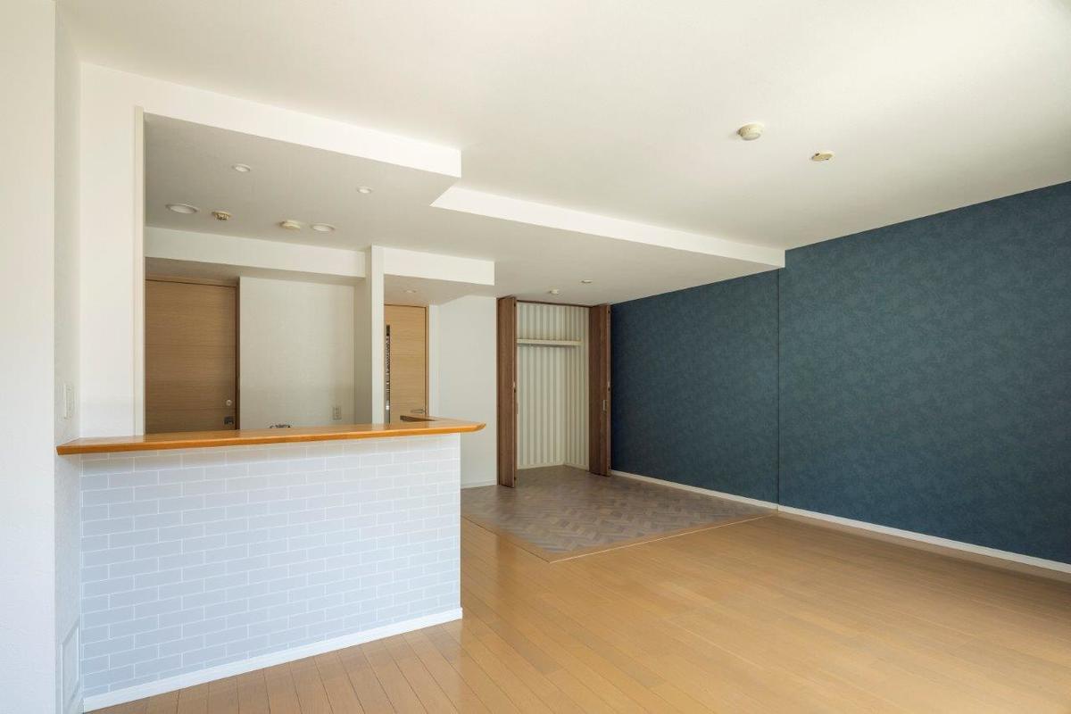 新居を間取り変更して新しいリビングのかたちに