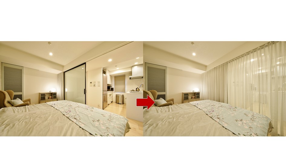 拘りが詰まった寝室