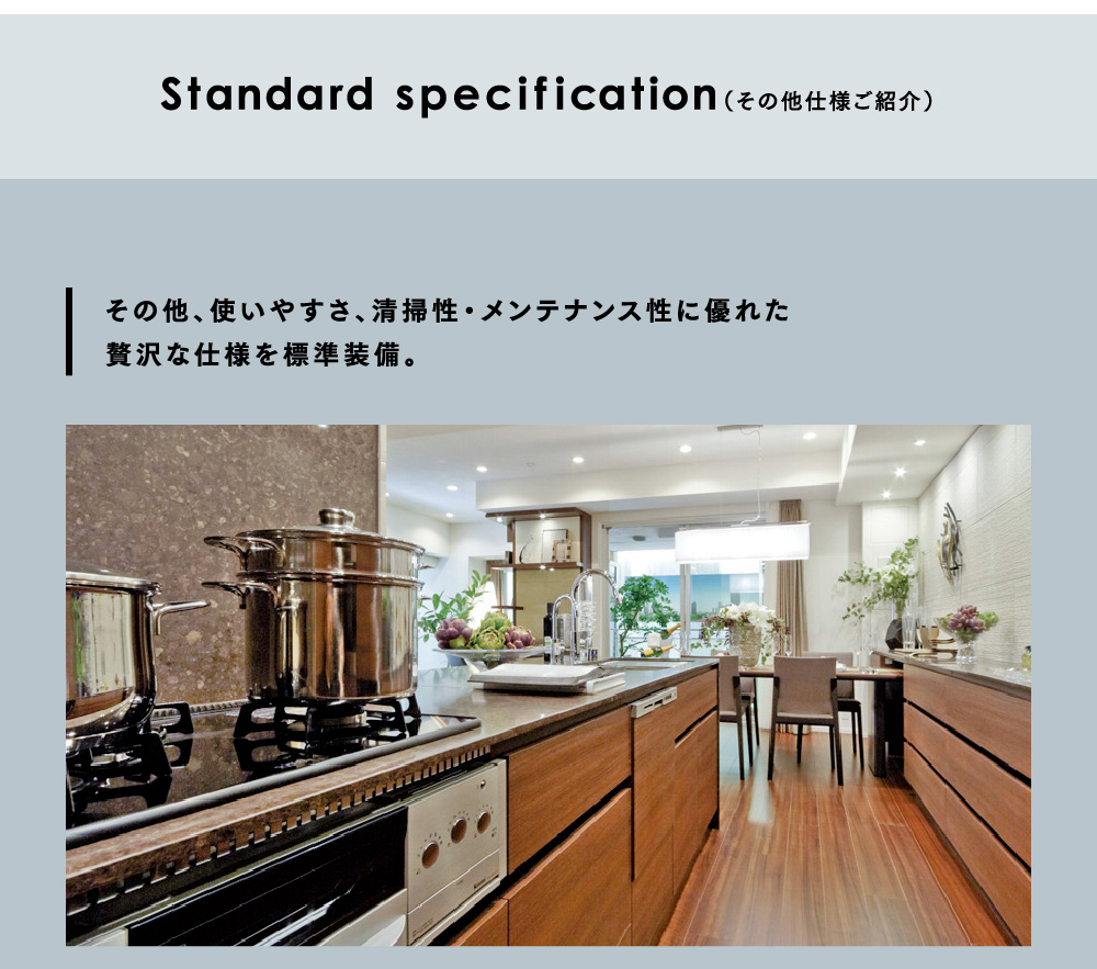Standard specif ication（その他仕様ご紹介）