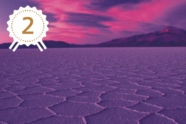 世界最大級の塩湖ウユニ塩湖 ボリビア