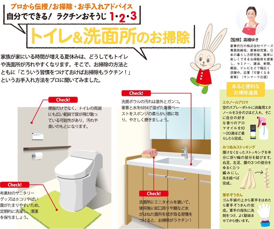 自分でできる！ラクチンおそうじ1・2・3